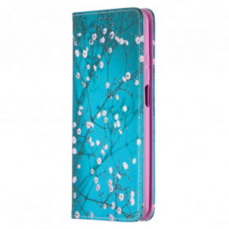 Schutzhülle Für Xiaomi Redmi Note 9 Pro 5G Flip Case Blühende Zweige