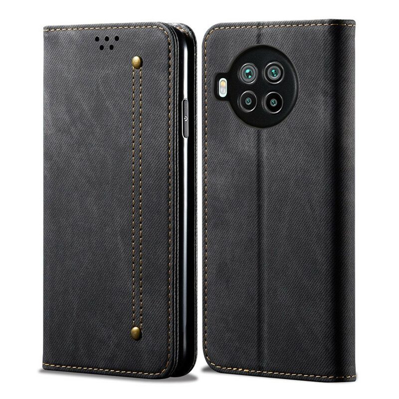 Schutzhülle Für Xiaomi Redmi Note 9 Pro 5G Flip Case Denim-stoff