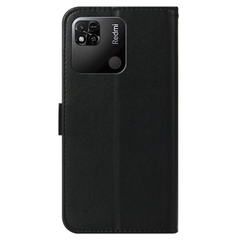 Lederhüllen Für Xiaomi Redmi 10A Mit Kordel Riemchen-business-stil