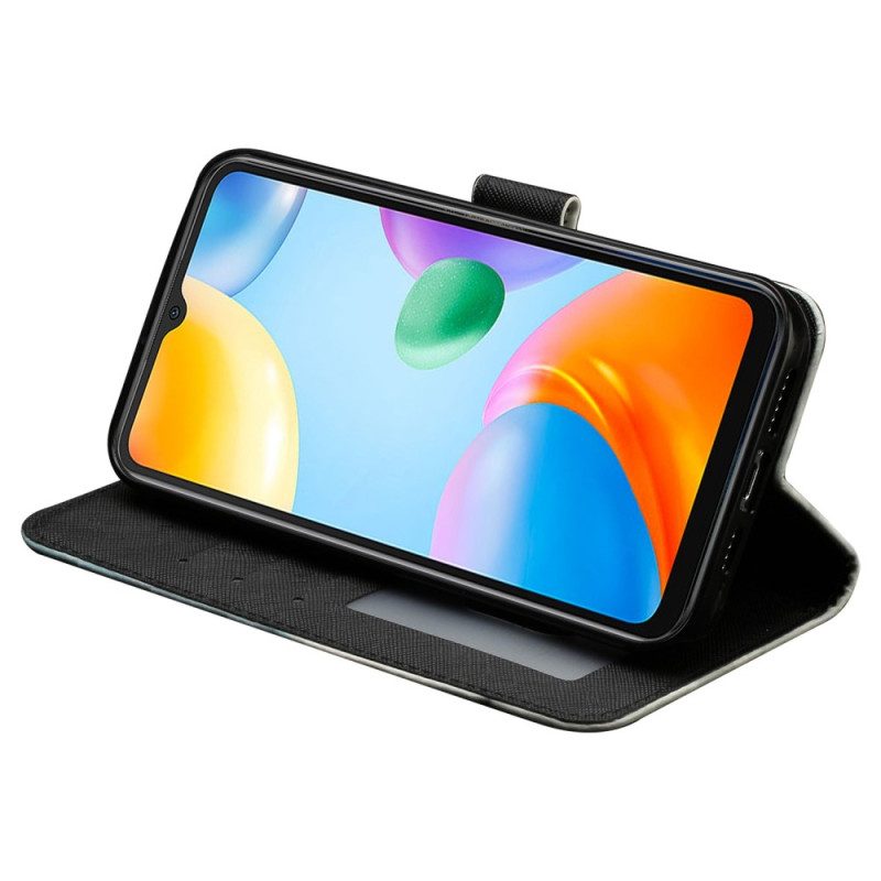 Lederhüllen Für Xiaomi Redmi 10A Mit Kordel Tanga-tiger