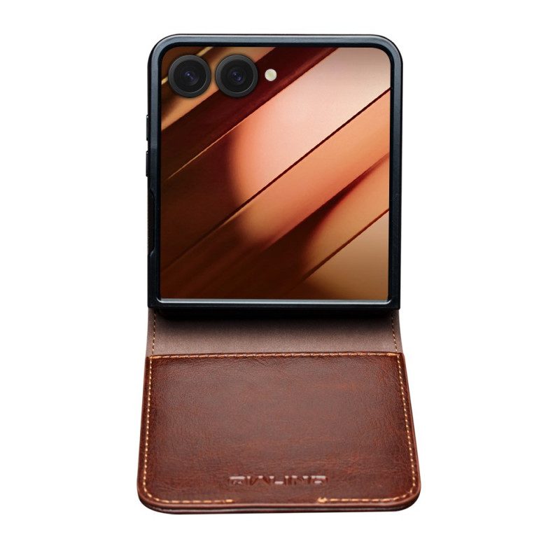 Case Für Samsung Galaxy Z Flip 7 Qialino Kartenhalter