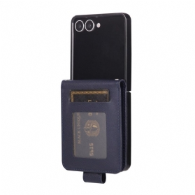 Case Samsung Galaxy Z Flip 7 Handyhülle Kartenhalter Aus Kunstleder