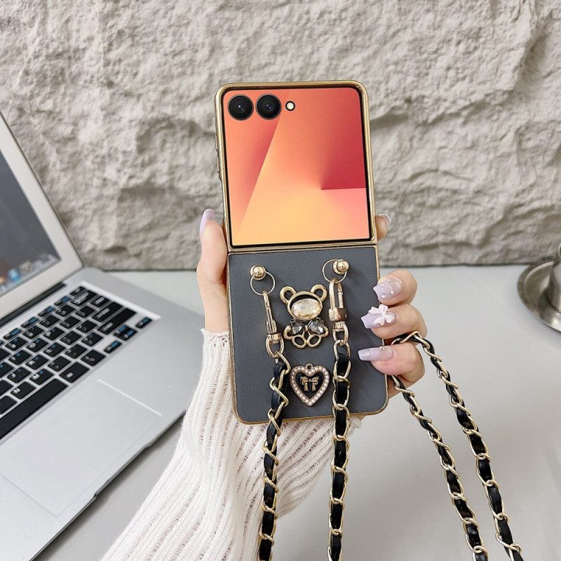 Hülle Für Samsung Galaxy Z Flip 7 Anhänger Und Riemen