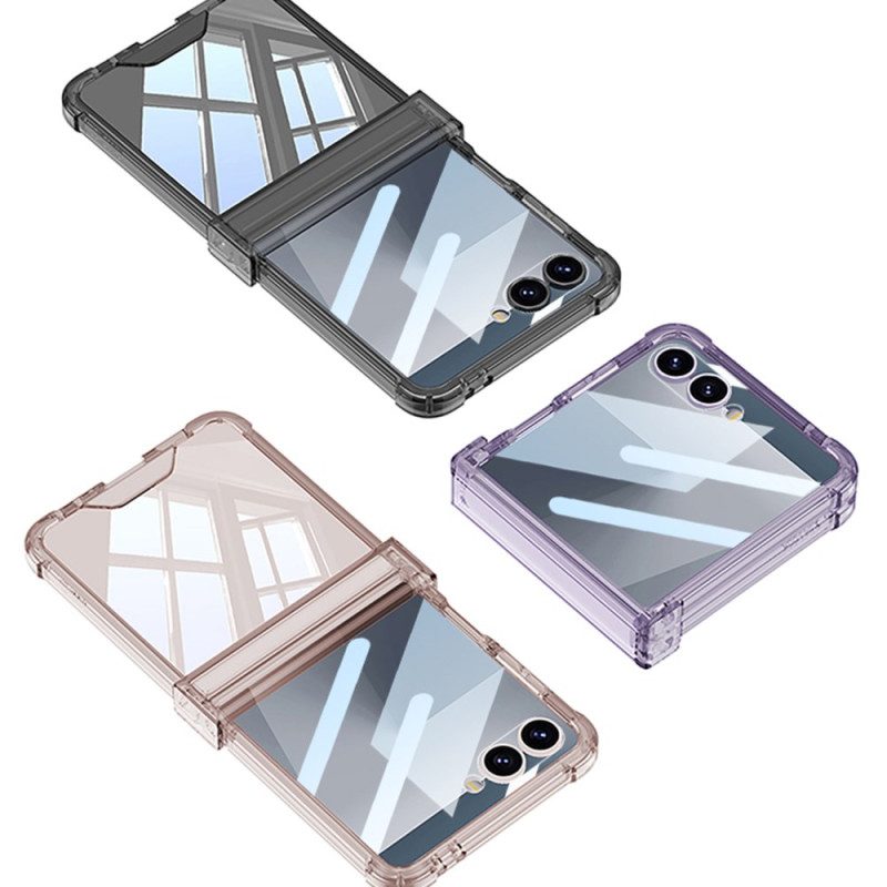 Hülle Für Samsung Galaxy Z Flip 7 Farbig Transparent Mit Airbagschutz