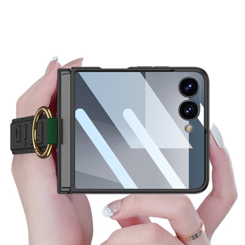 Hülle Für Samsung Galaxy Z Flip 7 Gkk-handschlaufe Und Displayschutz