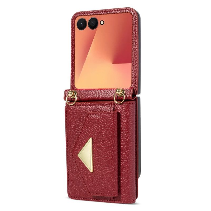 Hülle Für Samsung Galaxy Z Flip 7 Kartenhalterung Und Handschlaufe