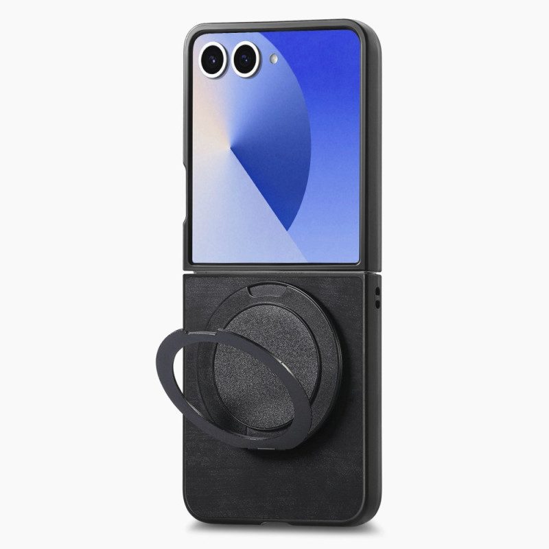 Hülle Für Samsung Galaxy Z Flip 7 Lederoptik Mit -drehständer