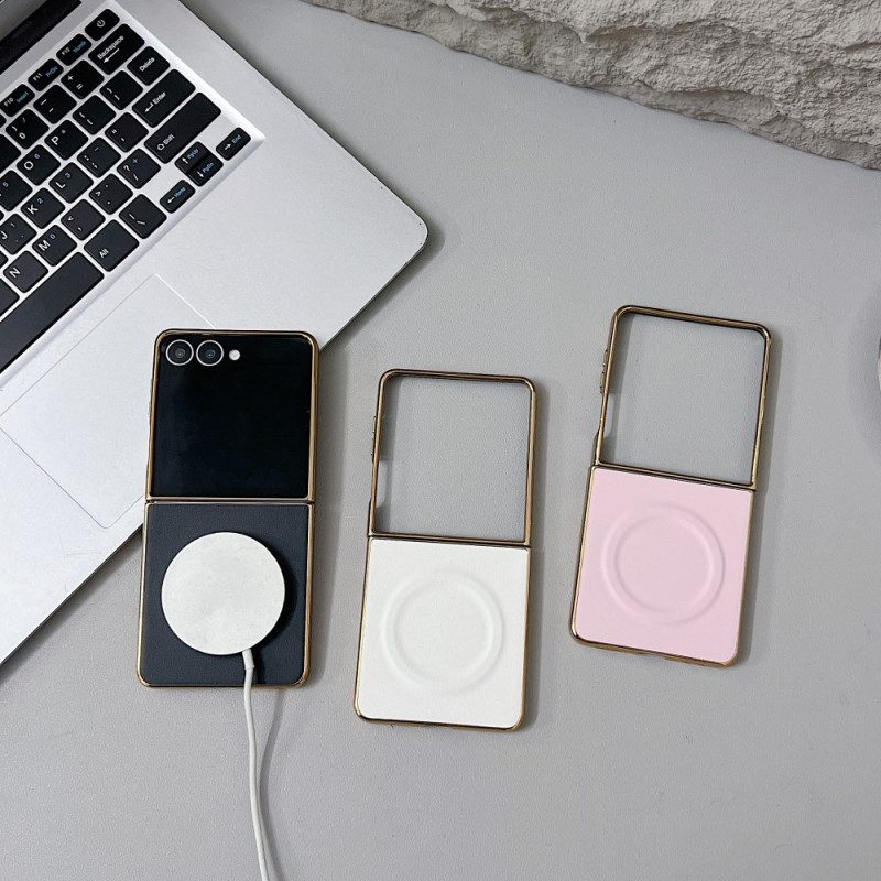 Hülle Für Samsung Galaxy Z Flip 7 Magnetische Nappa-oberfläche