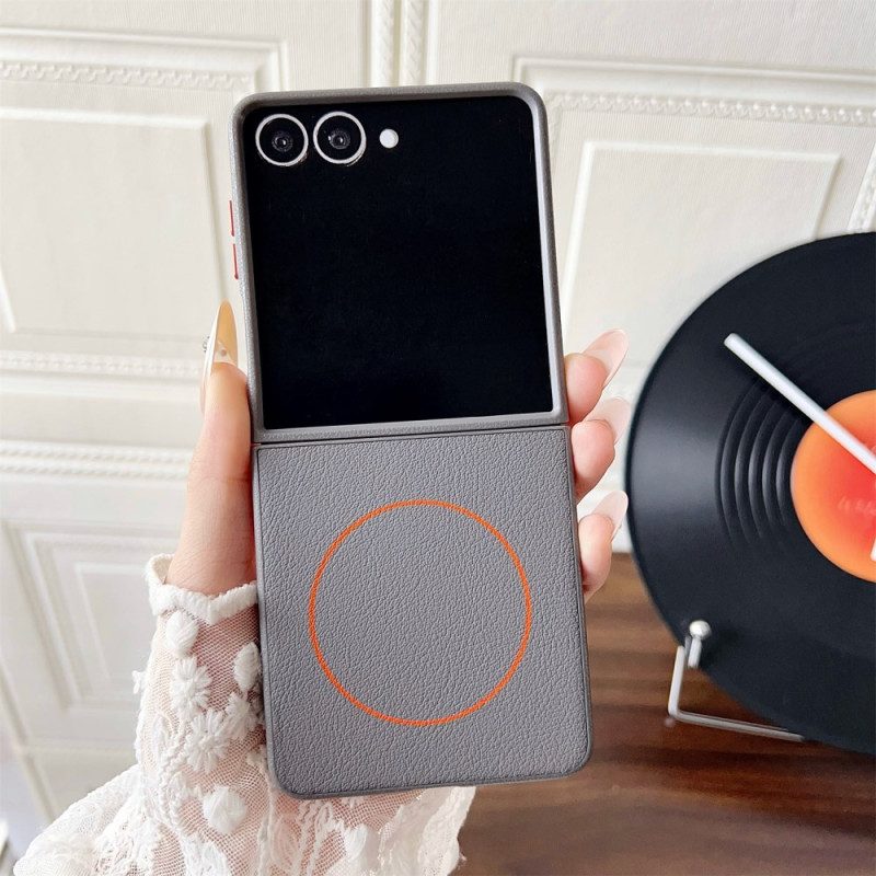 Hülle Für Samsung Galaxy Z Flip 7 Magsafe Orange Ring-kompatibel