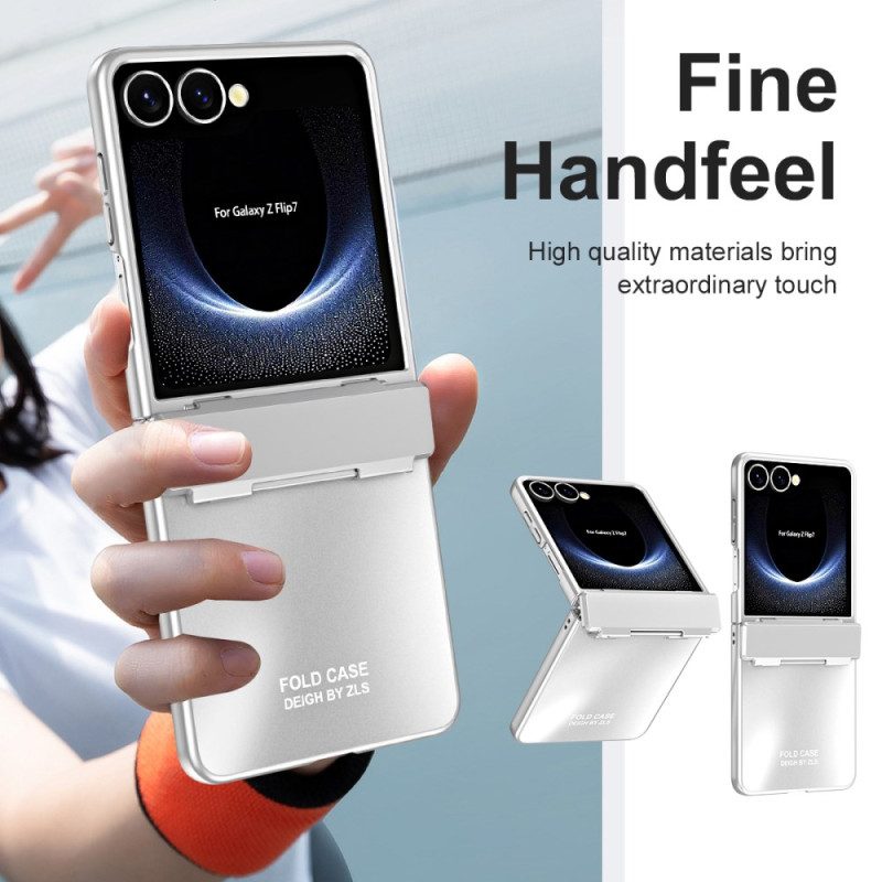 Hülle Für Samsung Galaxy Z Flip 7 Metalleffekt Mit Scharnier