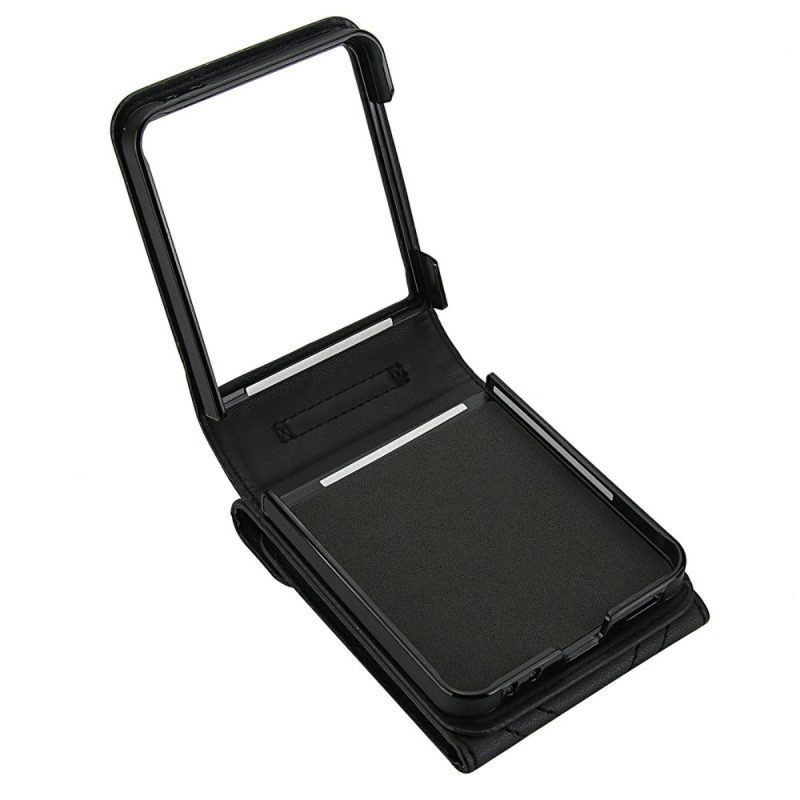 Hülle Für Samsung Galaxy Z Flip 7 Rfid-blockierender Kartenhalter Und Riemen