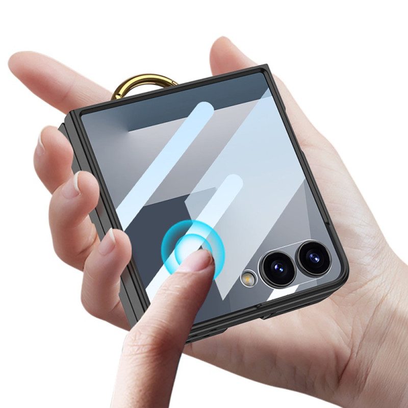 Hülle Für Samsung Galaxy Z Flip 7 Ringhalter Und Kartenhalter