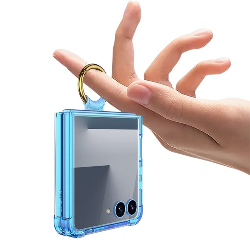 Hülle Für Samsung Galaxy Z Flip 7 Ringhalter Und Stoßfester Schutz