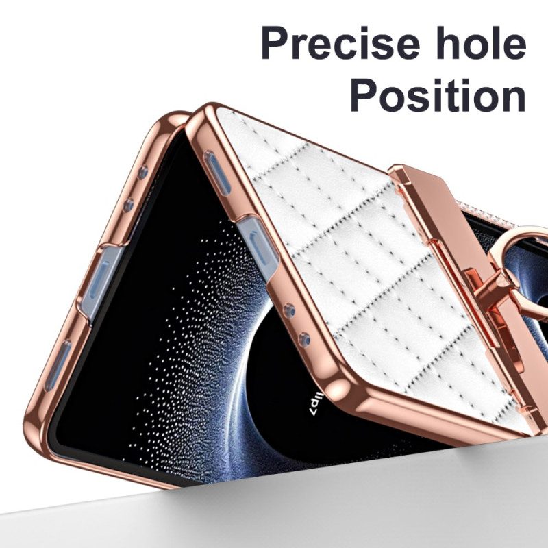 Hülle Für Samsung Galaxy Z Flip 7 Ringständer Und Strassverzierung