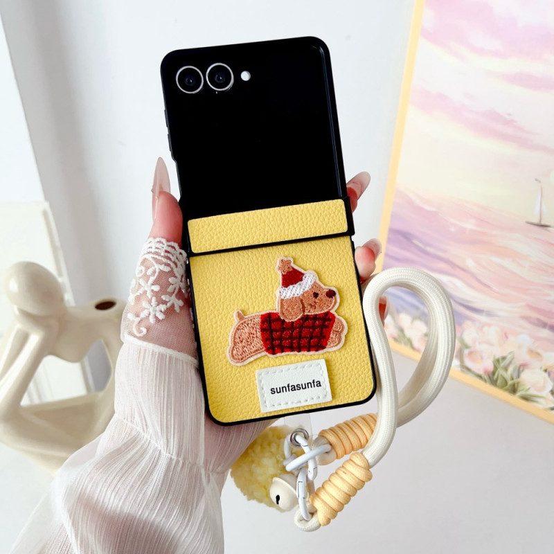 Hülle Für Samsung Galaxy Z Flip 7 Scharnierschutz Und Riemen