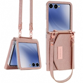 Hülle Samsung Galaxy Z Flip 7 Geldbörse & Schultergurt