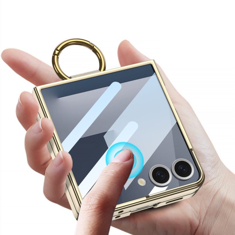 Hülle Samsung Galaxy Z Flip 7 Gkk-displayschutzfolie Und Ringhalter