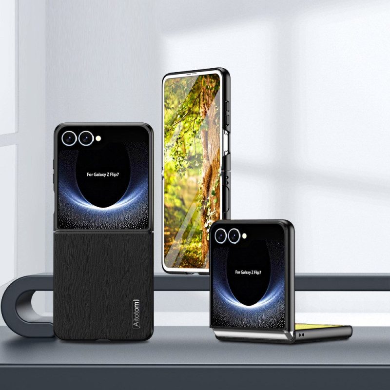 Hülle Samsung Galaxy Z Flip 7 Handyhülle Holzstruktur