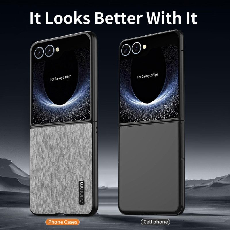 Hülle Samsung Galaxy Z Flip 7 Handyhülle Holzstruktur