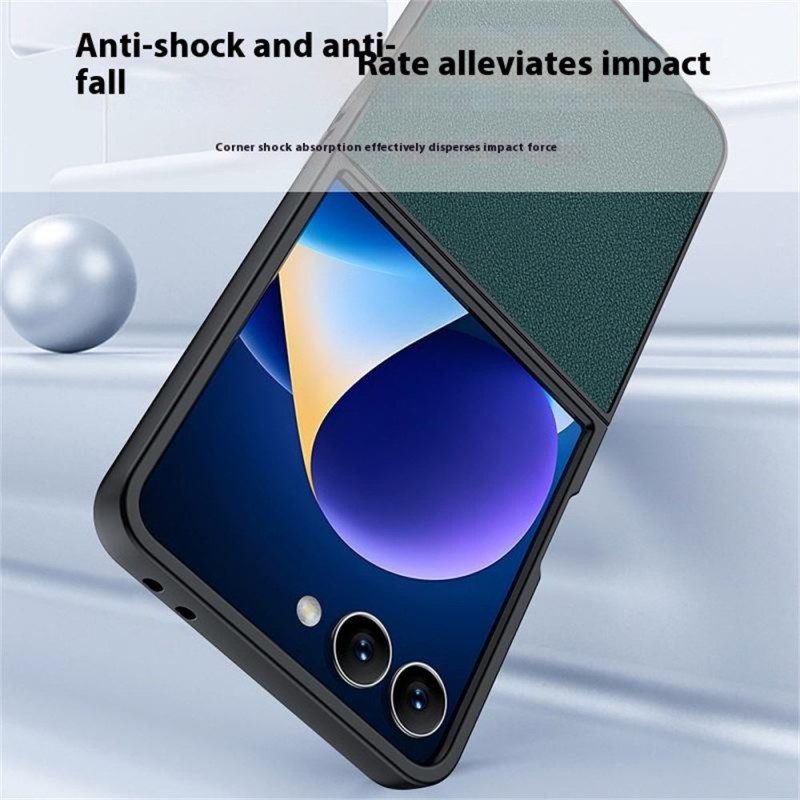 Hülle Samsung Galaxy Z Flip 7 Handyhülle Lederoptik