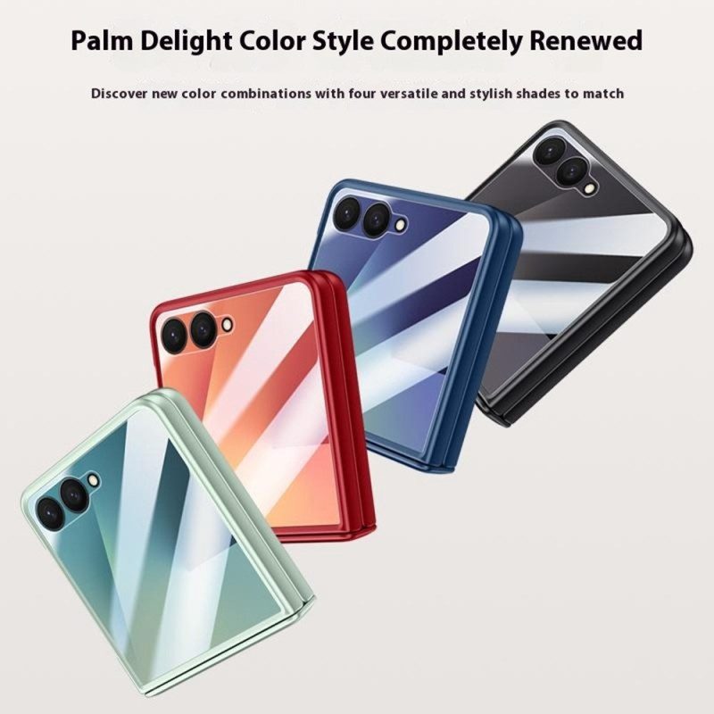 Hülle Samsung Galaxy Z Flip 7 Handyhülle Magnetisch Mit Metalleffekt