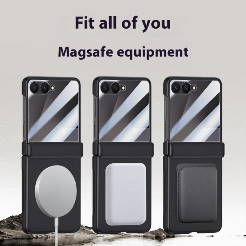 Hülle Samsung Galaxy Z Flip 7 Handyhülle Magnetisch Mit Metalleffekt