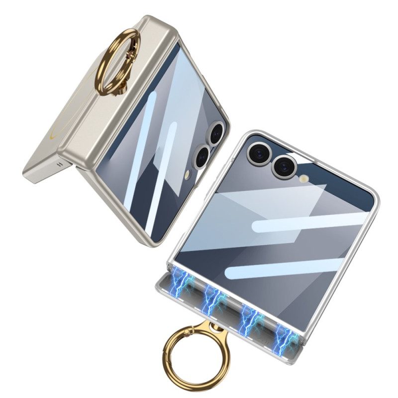 Hülle Samsung Galaxy Z Flip 7 Handyhülle Magnetisch Mit Ringhalter Gkk