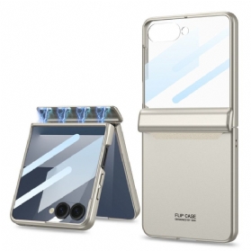 Hülle Samsung Galaxy Z Flip 7 Handyhülle Magnetischer Scharnierschutz Und Displayschutz