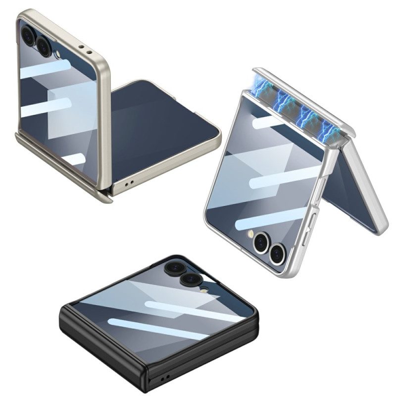 Hülle Samsung Galaxy Z Flip 7 Handyhülle Magnetischer Scharnierschutz Und Displayschutz