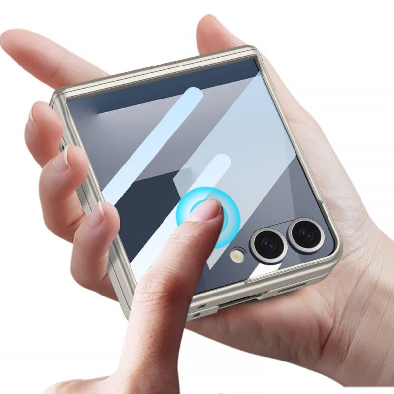 Hülle Samsung Galaxy Z Flip 7 Handyhülle Mit Magnetbefestigung Scharnierschutz Und Gkk-logo