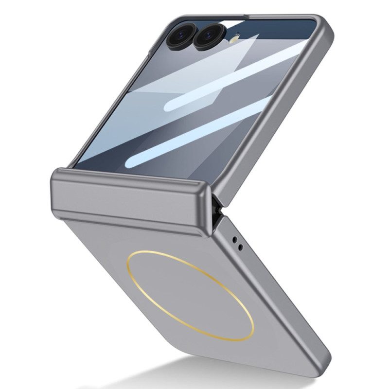 Hülle Samsung Galaxy Z Flip 7 Handyhülle Mit Magnetbefestigung Scharnierschutz Und Gkk-logo