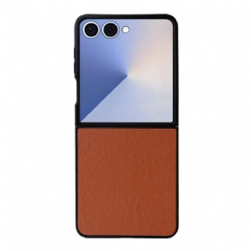 Hülle Samsung Galaxy Z Flip 7 Handyhülle Monochrome Lederoptik