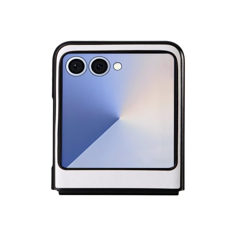 Hülle Samsung Galaxy Z Flip 7 Handyhülle Monochrome Lederoptik