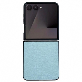 Hülle Samsung Galaxy Z Flip 7 Handyhülle Strukturierte Lederoptik