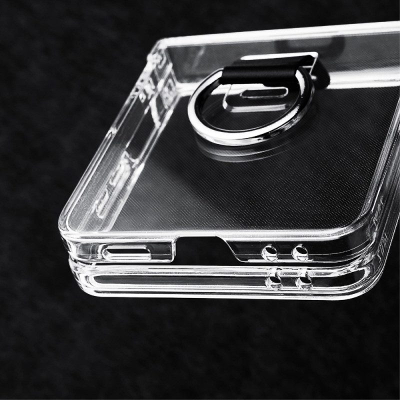 Hülle Samsung Galaxy Z Flip 7 Handyhülle Transparent Mit Ringhalter