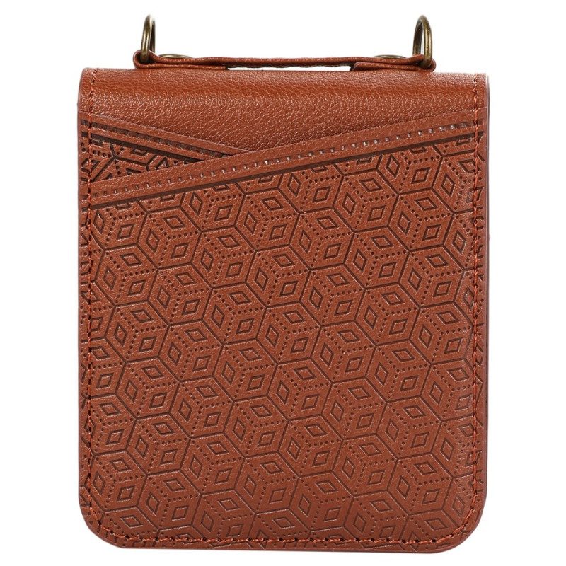 Hülle Samsung Galaxy Z Flip 7 Kartenhalter Im Rauten-design