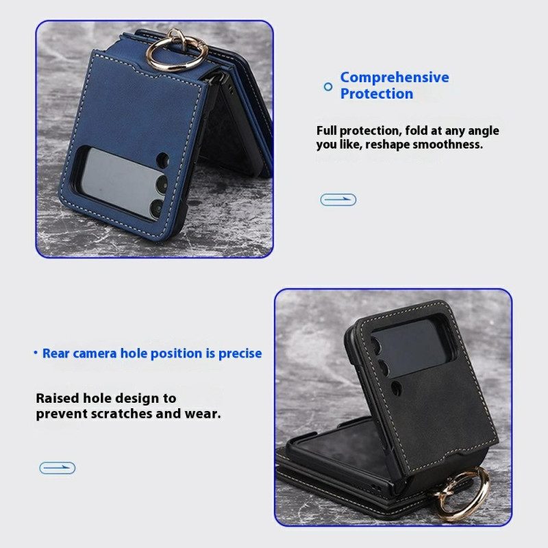 Hülle Samsung Galaxy Z Flip 7 Kartenhalter Und Abnehmbare Kette