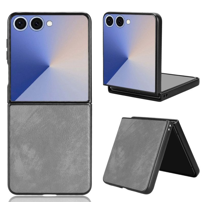 Hülle Samsung Galaxy Z Flip 7 Lederoptik