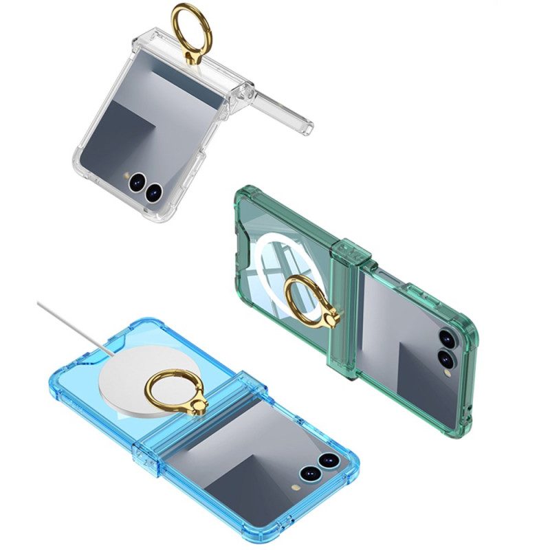 Hülle Samsung Galaxy Z Flip 7 Magnet-charm Mit Ringhalter