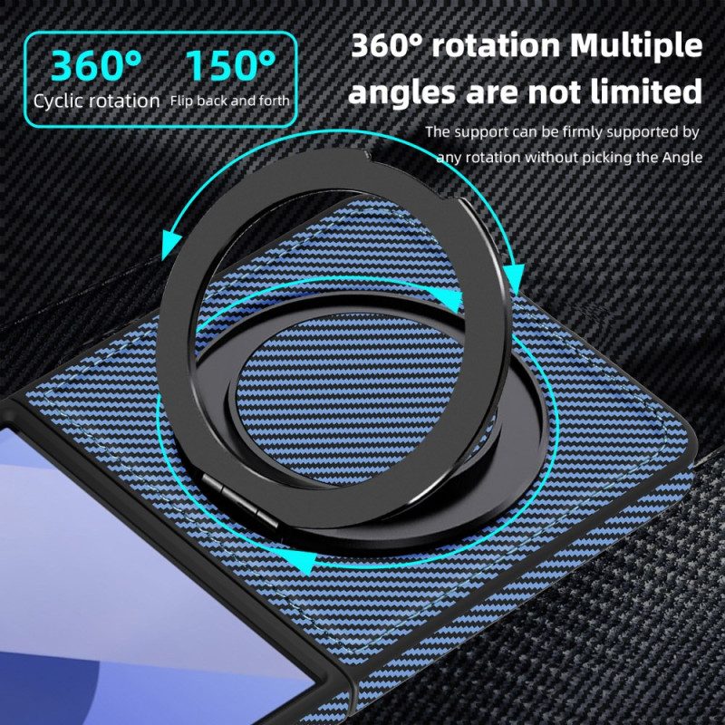 Hülle Samsung Galaxy Z Flip 7 Magnetische Kohlefaser