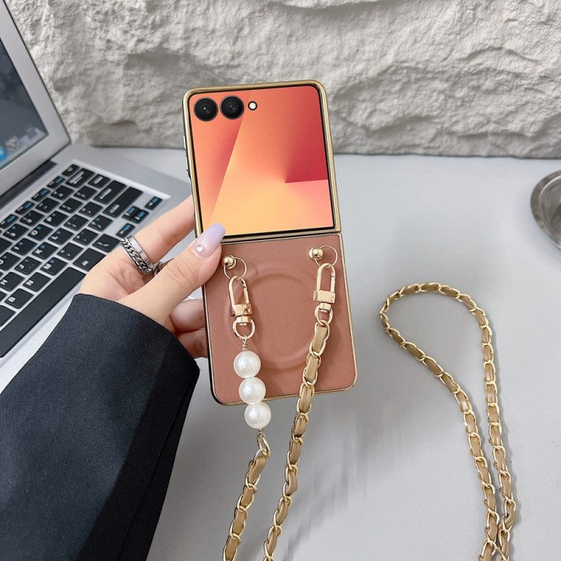 Hülle Samsung Galaxy Z Flip 7 Magnetischer Anhängerriemen