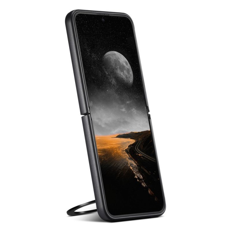 Hülle Samsung Galaxy Z Flip 7 Magsafe-kompatibel Suteni Ringhalter In Lederoptik