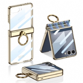 Hülle Samsung Galaxy Z Flip 7 Transparenter Gkk-ringhalter Mit Ständer Und Magnetschutz