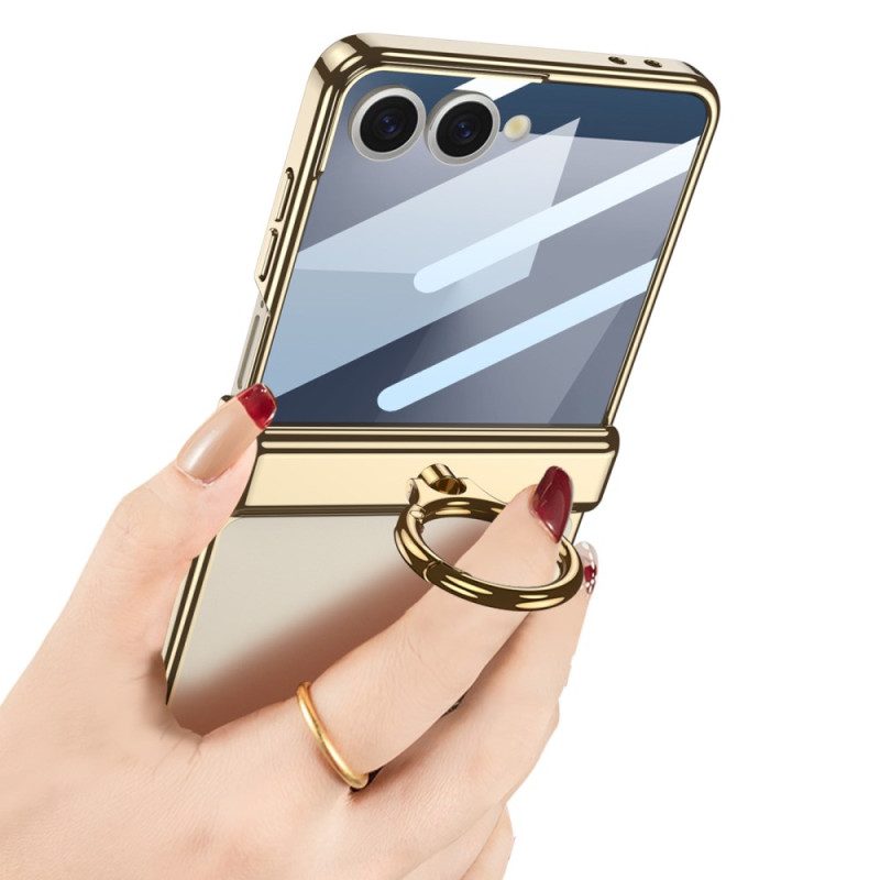 Hülle Samsung Galaxy Z Flip 7 Transparenter Gkk-ringhalter Mit Ständer Und Magnetschutz