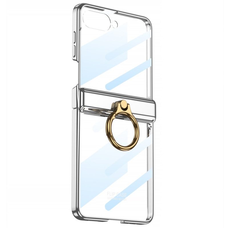 Hülle Samsung Galaxy Z Flip 7 Transparenter Gkk-ringhalter Mit Ständer Und Magnetschutz