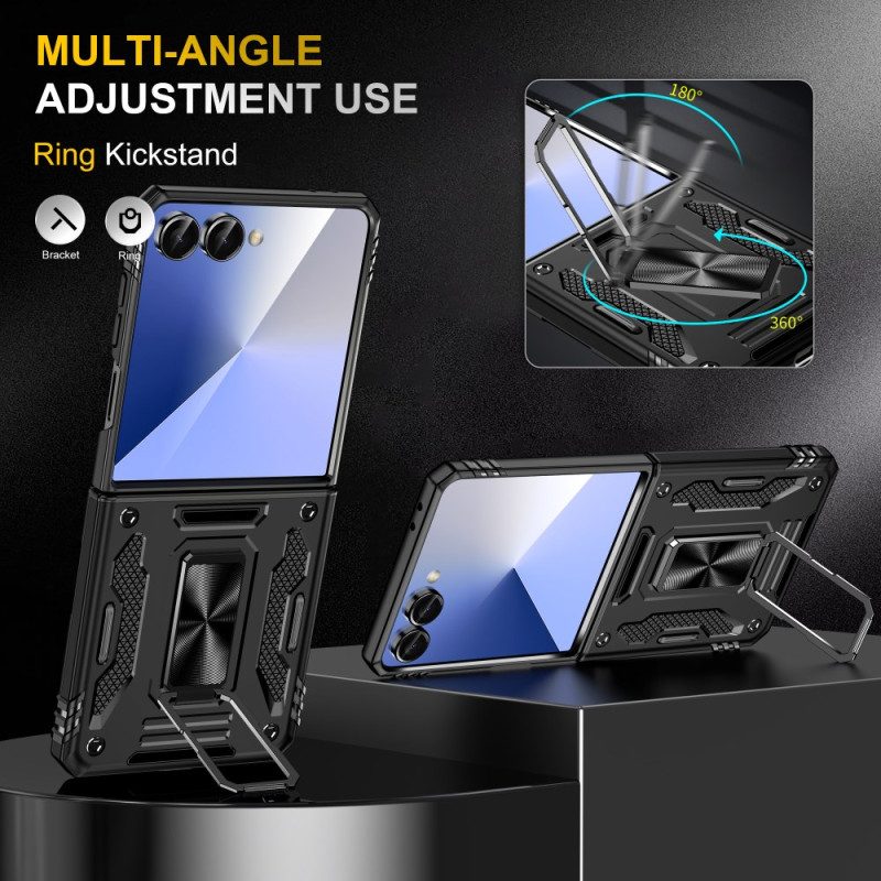 Samsung Galaxy Z Flip 7 Extrem Widerstandsfähiger Linsenschutz Und Halterung