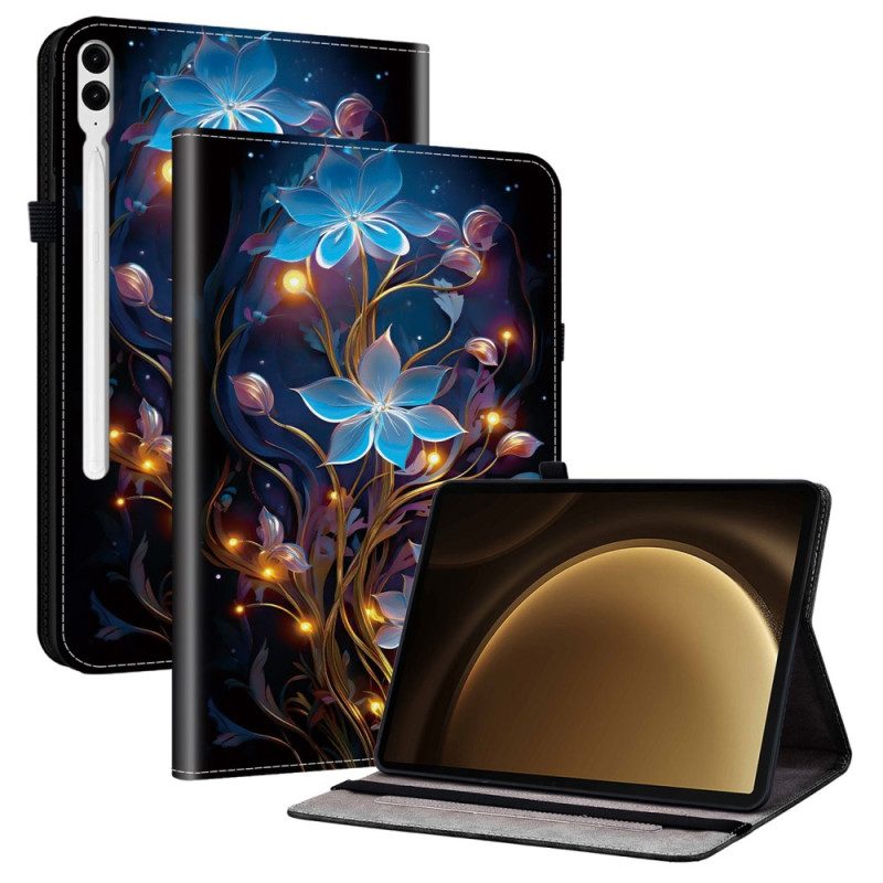 Case Für Samsung Galaxy Tab S10 Plus Leuchtende Blumen