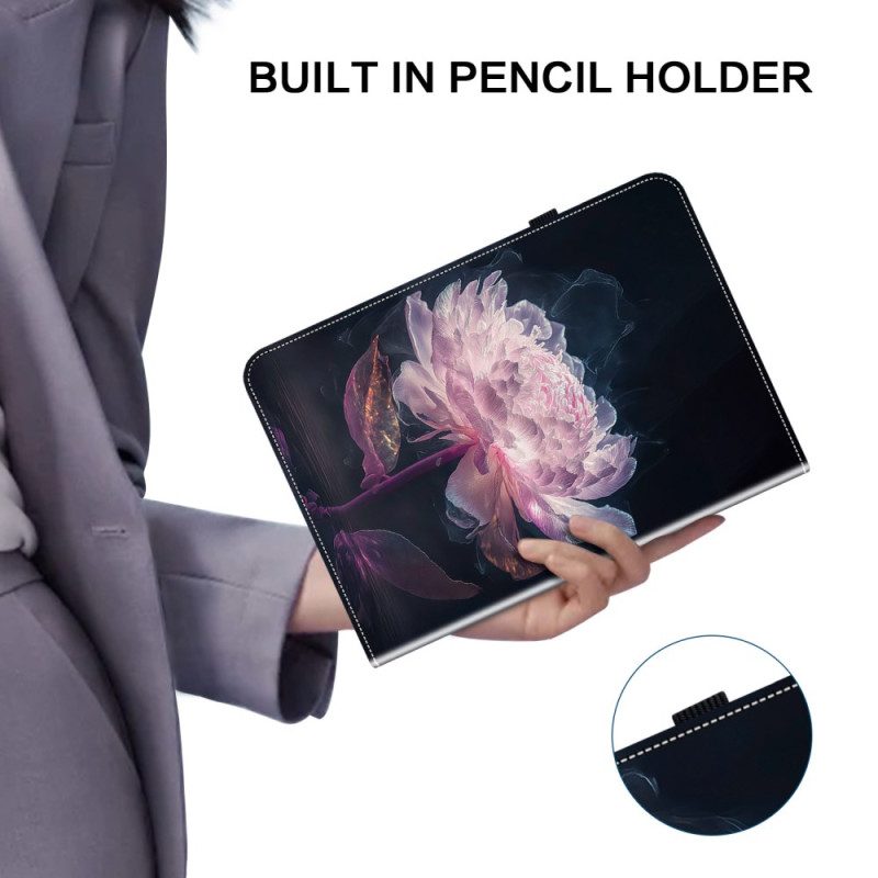 Case Für Samsung Galaxy Tab S10 Plus Lila Pfingstrose