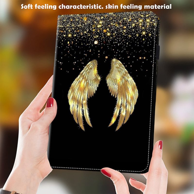 Case Samsung Galaxy Tab S10 Plus Goldene Flügel