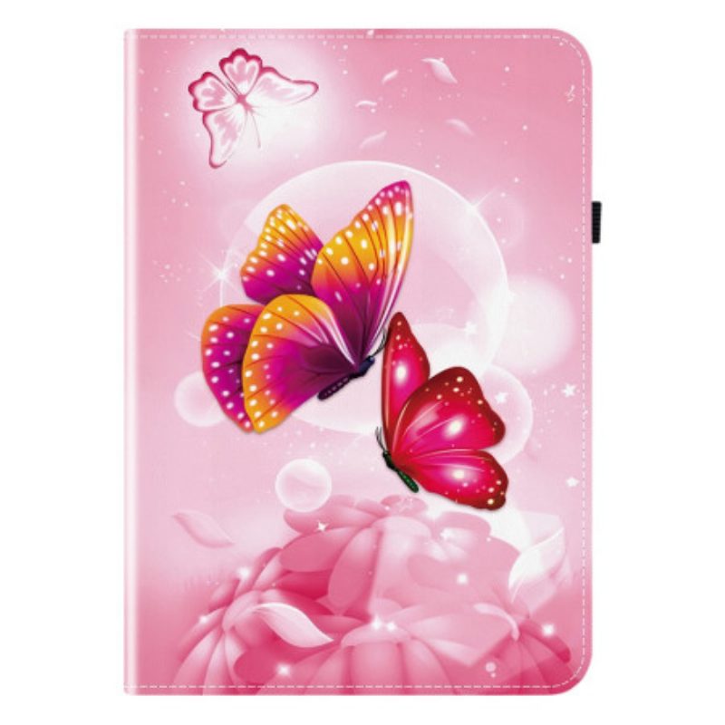 Case Samsung Galaxy Tab S10 Plus Rosa Schmetterlingsmuster